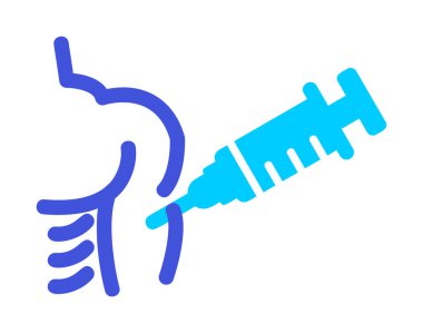 Aşılama web simgesi, vektör illüstrasyonu