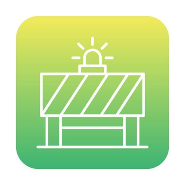 Yol Bariyeri vektör simgesi tasarımı