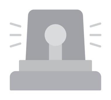 Siren simgesi, vektör çizimi 