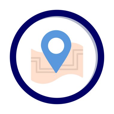 harita işareti simgesi. vektör çizim 