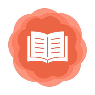 Basit Açık Kitap resimleme vektörü