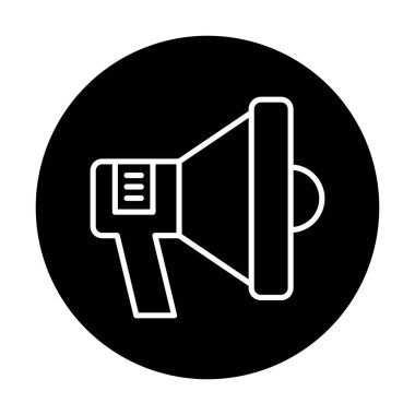 megafon simgesi, vektör illüstrasyonu