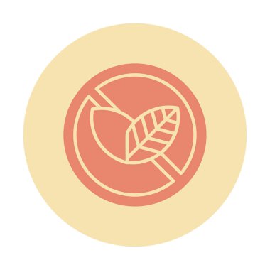 Basit Tütün Günü simgesi, vektör illüstrasyonu