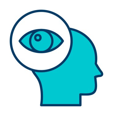 vizyon. Web simgesi basit illüstrasyon                 