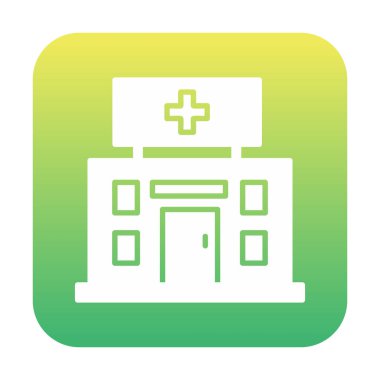 Tıp hastanesi vektör illüstrasyonu                             