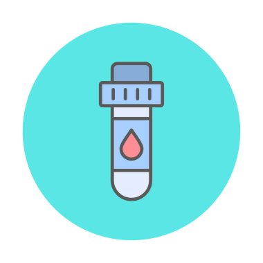 Kan Test Ağı simgesi, vektör illüstrasyonu