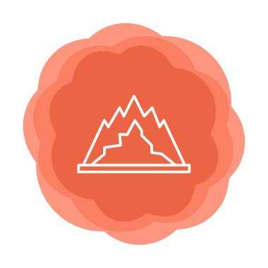 dağ ikonu vektör illüstrasyonu 