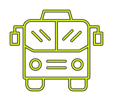 bus simgesi, vektör illüstrasyonu