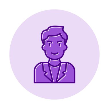 Aday erkekler simgesi, vektör illüstrasyonu 