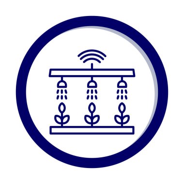 Akıllı Çiftlik. Web simgesi basit illüstrasyon 