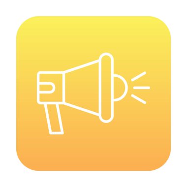 megafon simgesi, vektör illüstrasyonu