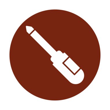 tornavida aracı izole edilmiş simge vektör çizimi