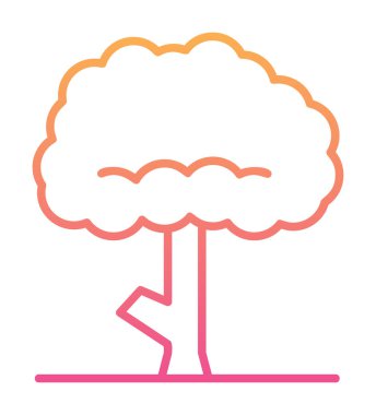 ağaç web simge vektör çizim