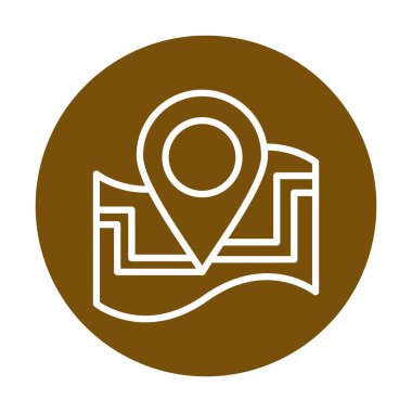 harita işareti simgesi. vektör çizim 