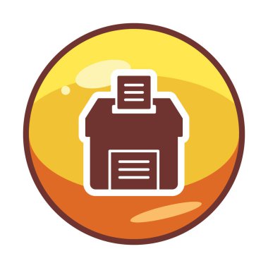 Oy kutusu. taslak vektör simgesi düz illüstrasyon 