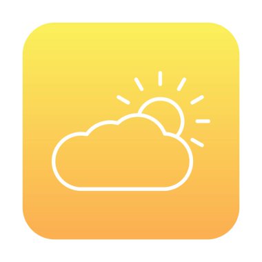 Hava durumu simgesi, vektör illüstrasyonu 