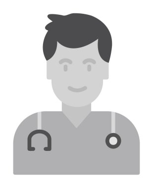 Doktor simgesinin vektör çizimi