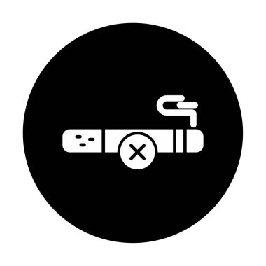 Proje ve eğlence için sigara içme simgesi yok