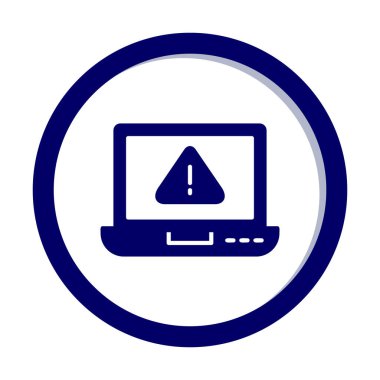 uyarı simgesi olan dizüstü bilgisayar 