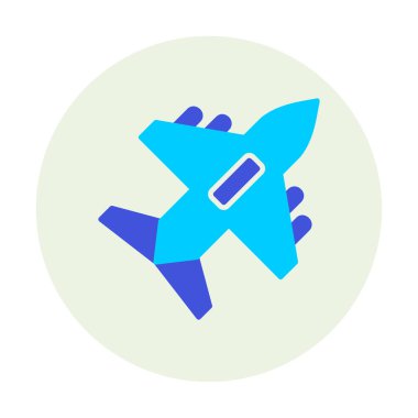 düzlem ikonu vektör illüstrasyonu