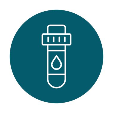 Kan Test Ağı simgesi, vektör illüstrasyonu