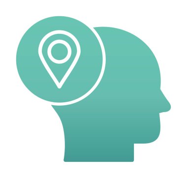 konum simgesi, vektör illüstrasyonu basit tasarım