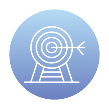 hedef simge, vektör illüstrasyonu basit tasarım