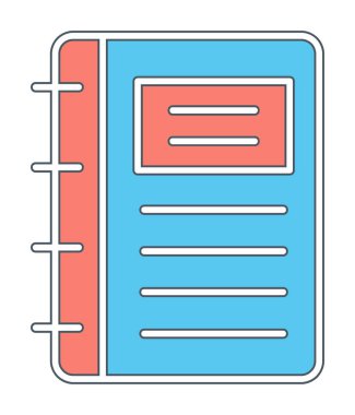 Not defteri web simge vektör çizim