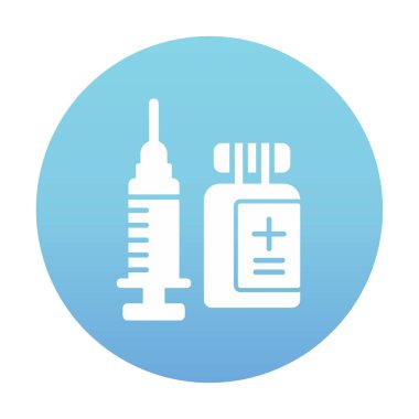 Aşılama web simgesi, vektör illüstrasyonu