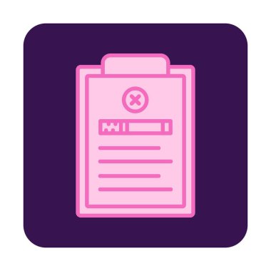 Sigara ikonu vektör illüstrasyonlu belge  