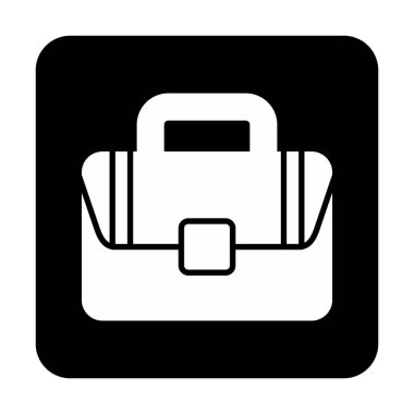 Çanta. Web simgesi basit illüstrasyon