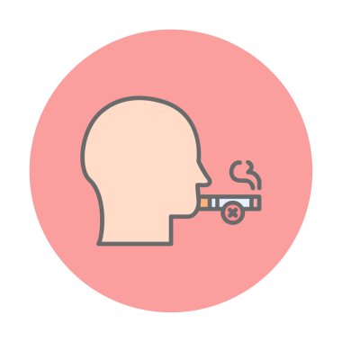 Proje ve eğlence için sigara içme simgesi yok