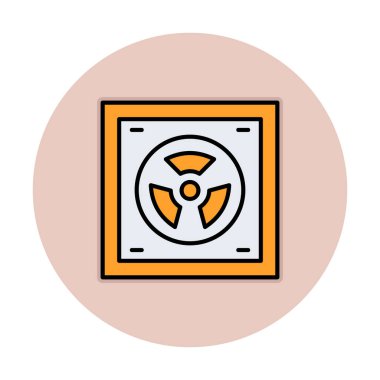 Radyoaktif simge, vektör illüstrasyonu