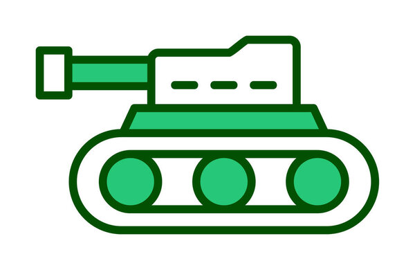 military tank icon, vector illustration 