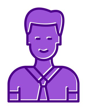 Basit düz yönetici satırı simgesi