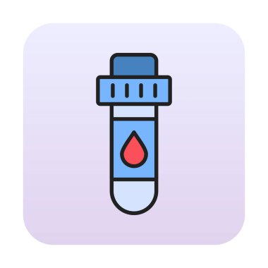 Kan Test Ağı simgesi, vektör illüstrasyonu