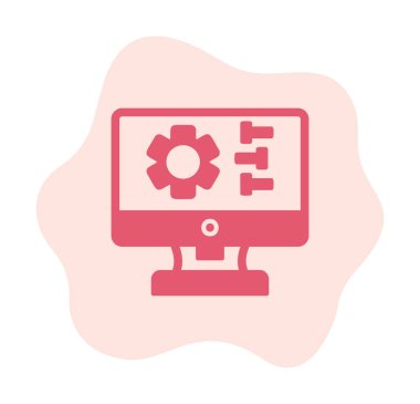 Ayarları web simgesi, vektör çizim              