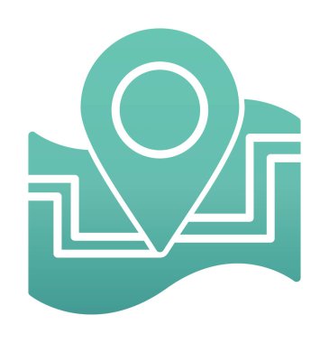 harita işareti simgesi. vektör çizim 