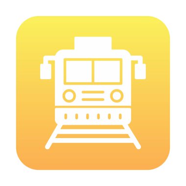 tren simgesi, vektör illüstrasyonu 