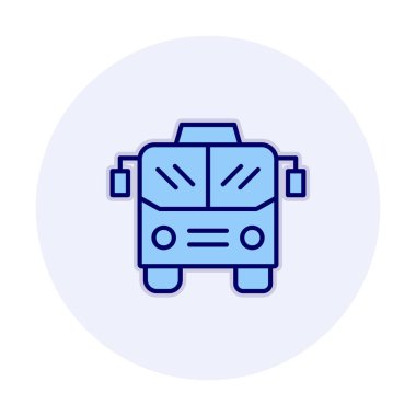 bus simgesi, vektör illüstrasyonu