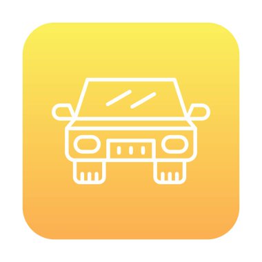 Araba düz simgesi. Vektör çizim 