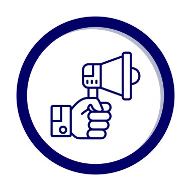 megafon simgesi, vektör illüstrasyonu