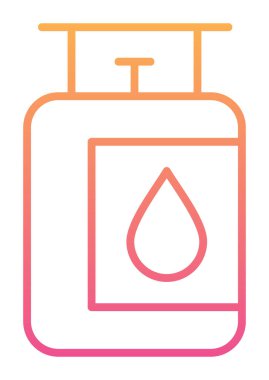 gaz tankı ikonu vektör illüstrasyonu