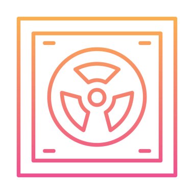 Radyoaktif simge, vektör illüstrasyonu