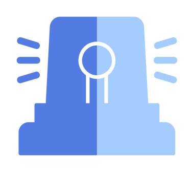 Siren simgesi, vektör çizimi 