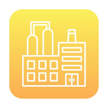 Factory icon, vector illustration simple design