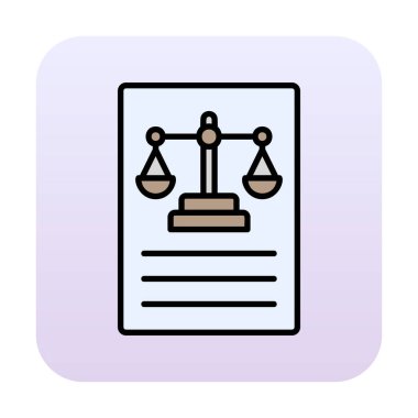 Basit yasalar simgesi vektör illüstrasyon tasarımı