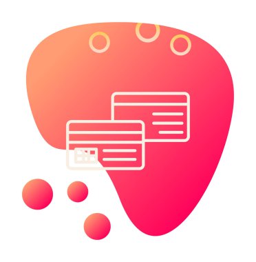 modern kredi yassı simgesi, vektör illüstrasyonu