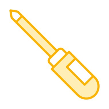 tornavida aracı izole edilmiş simge vektör çizimi