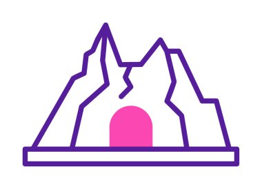 Simge dağındaki baston, vektör 